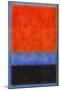 Rothko Style Red Black And Blue-Tom Quartermaine-Mounted Giclee Print