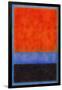 Rothko Style Red Black And Blue-Tom Quartermaine-Framed Giclee Print