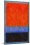 Rothko Style Red Black And Blue-Tom Quartermaine-Mounted Premium Giclee Print