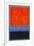 Rothko Style Red Black And Blue-Tom Quartermaine-Framed Giclee Print