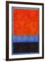 Rothko Style Red Black And Blue-Tom Quartermaine-Framed Giclee Print