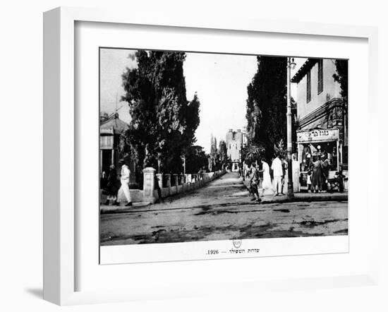 Rothschild Boulevard, Tel Aviv, Israel, 1926-null-Framed Giclee Print