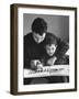 Rotolo Brothers Reading Book in Sicily After Cataract Operations Restored their Sight-Carlo Bavagnoli-Framed Photographic Print