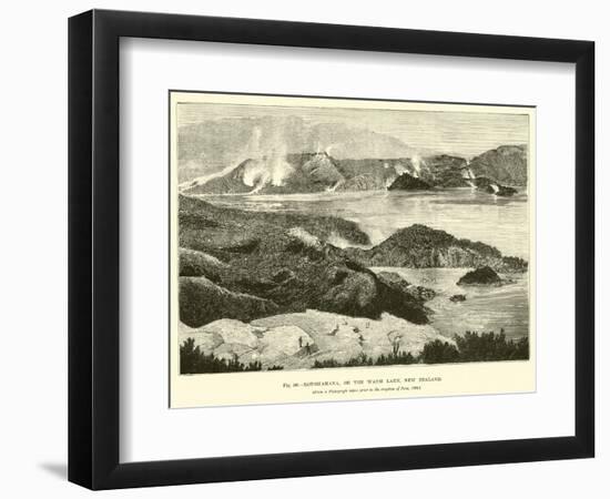 Rotomahana, or the Warm Lake, New Zealand-null-Framed Giclee Print