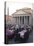 Rotonda Square and Pantheon, Rome, Lazio, Italy, Europe-Marco Cristofori-Stretched Canvas