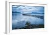 Rotten Pier at Dusk in Puerto Natales, Patagonia, Chile, South America-Michael Runkel-Framed Photographic Print