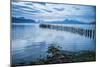 Rotten Pier at Dusk in Puerto Natales, Patagonia, Chile, South America-Michael Runkel-Mounted Photographic Print