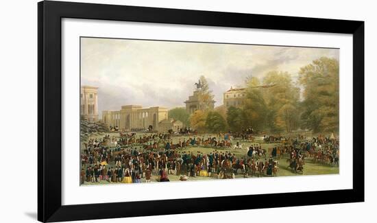 Rotten Row, Hyde Park, London-W and H Barraud-Framed Premium Giclee Print