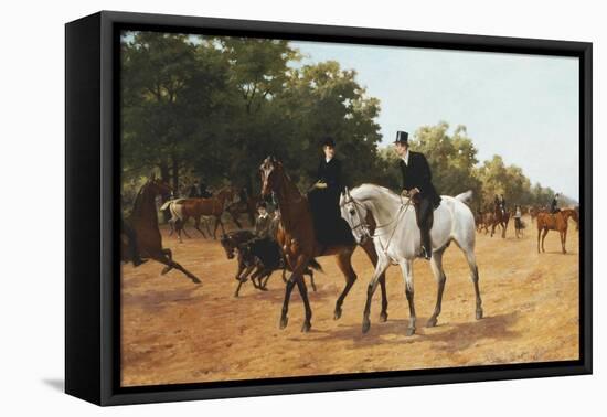 Rotten Row, Hyde Park-Thomas Blinks-Framed Stretched Canvas