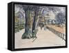 Rottenrow, Hyde Park, London-George Leslie Hunter-Framed Stretched Canvas