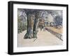 Rottenrow, Hyde Park, London-George Leslie Hunter-Framed Giclee Print