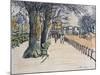 Rottenrow, Hyde Park, London-George Leslie Hunter-Mounted Giclee Print