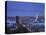 Rotterdam and Erasmus Bridge from Euromast Tower, Rotterdam, Holland-Michele Falzone-Stretched Canvas