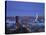 Rotterdam and Erasmus Bridge from Euromast Tower, Rotterdam, Holland-Michele Falzone-Stretched Canvas