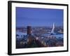 Rotterdam and Erasmus Bridge from Euromast Tower, Rotterdam, Holland-Michele Falzone-Framed Photographic Print