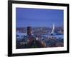 Rotterdam and Erasmus Bridge from Euromast Tower, Rotterdam, Holland-Michele Falzone-Framed Photographic Print