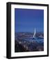 Rotterdam and Erasmus Bridge from Euromast Tower, Rotterdam, Holland-Michele Falzone-Framed Photographic Print