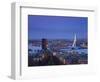 Rotterdam and Erasmus Bridge from Euromast Tower, Rotterdam, Holland-Michele Falzone-Framed Photographic Print