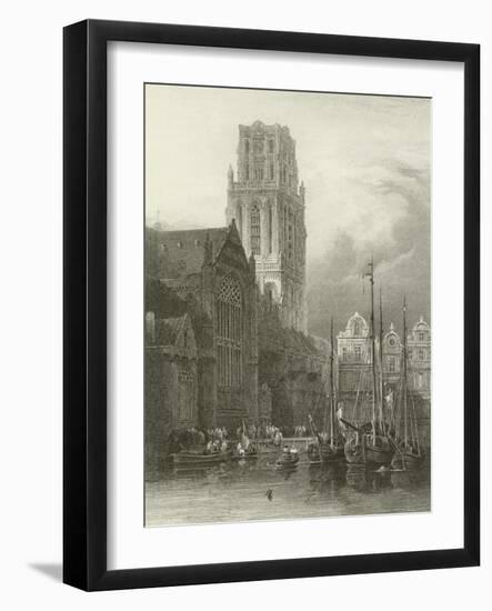 Rotterdam, Church of St Lawrence-David Roberts-Framed Giclee Print