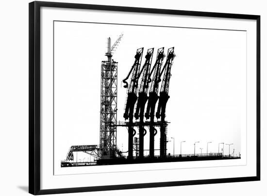 Rotterdam-Harbour-Jan Niezen-Framed Giclee Print