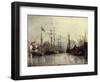 Rotterdam Harbour-Johan Barthold Jongkind-Framed Giclee Print