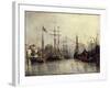 Rotterdam Harbour-Johan Barthold Jongkind-Framed Giclee Print