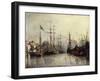 Rotterdam Harbour-Johan Barthold Jongkind-Framed Giclee Print