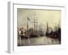 Rotterdam Harbour-Johan Barthold Jongkind-Framed Giclee Print