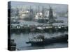Rotterdam Port, Holland, Europe-Woolfitt Adam-Stretched Canvas