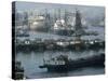 Rotterdam Port, Holland, Europe-Woolfitt Adam-Stretched Canvas