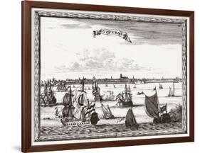 Rotterdam, Ships C1700-Carel Allard-Framed Art Print