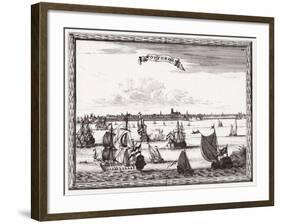 Rotterdam, Ships C1700-Carel Allard-Framed Art Print