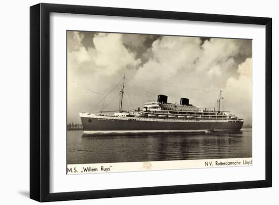 Rotterdamsche Lloyd, Krl, Dampfer M.S. Willem Ruys-null-Framed Giclee Print