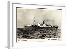 Rotterdamsche Lloyd, Krl, M.S. Kota Inten, Dampfer-null-Framed Giclee Print