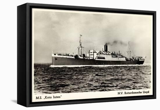 Rotterdamsche Lloyd, Krl, M.S. Kota Inten, Dampfer-null-Framed Stretched Canvas