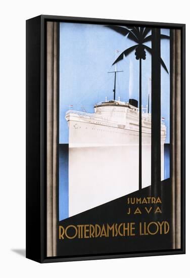 Rotterdamsche Lloyd Poster-Johann Von Stein-Framed Stretched Canvas
