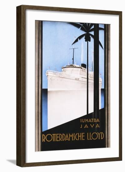 Rotterdamsche Lloyd Poster-Johann Von Stein-Framed Giclee Print