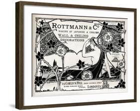 Rottmann and Co., Makers of Japanese and English Wall and Ceiling Decorations, 1897-null-Framed Giclee Print