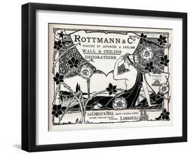 Rottmann and Co., Makers of Japanese and English Wall and Ceiling Decorations, 1897-null-Framed Giclee Print