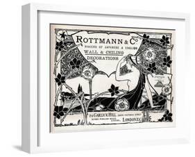 Rottmann and Co., Makers of Japanese and English Wall and Ceiling Decorations, 1897-null-Framed Giclee Print