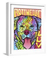 Rottweiler Luv-Dean Russo-Framed Giclee Print