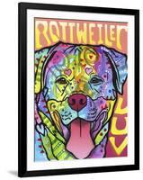 Rottweiler Luv-Dean Russo-Framed Giclee Print