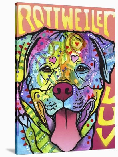 Rottweiler Luv-Dean Russo-Stretched Canvas