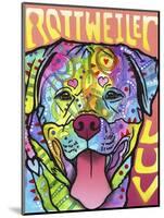 Rottweiler Luv-Dean Russo-Mounted Giclee Print