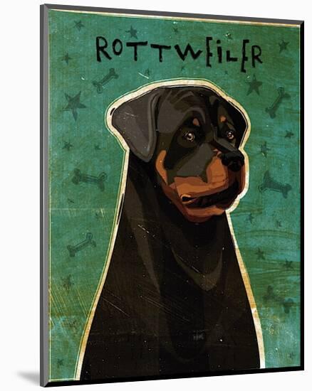 Rottweiler-John Golden-Mounted Giclee Print