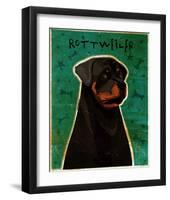 Rottweiler-John Golden-Framed Art Print