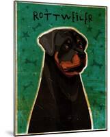 Rottweiler-John Golden-Mounted Art Print