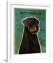 Rottweiler-John W^ Golden-Framed Art Print