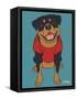 Rottweiler-Tomoyo Pitcher-Framed Stretched Canvas