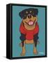 Rottweiler-Tomoyo Pitcher-Framed Stretched Canvas